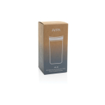 Copo térmico take away ecológico com tampa de clique 400 ml Avira Alix cor branco segunda vista com caixa
