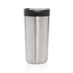 Copo térmico take away ecológico com tampa de clique 400 ml Avira Alix cor prateado terceira vista