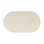 Relógio despertador eco com luz gradual e paisagens sonoras relaxantes cor bege sétima vista