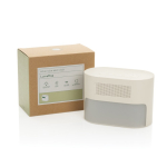 Relógio despertador eco com luz gradual e paisagens sonoras relaxantes cor bege vista com caixa