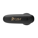 Pistola de massagem portátil em plástico eco para aliviar o stress cor preto vista com logo