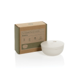 Humidificador recarregável em plástico reciclado com autonomia de 6H cor bege vista com caixa