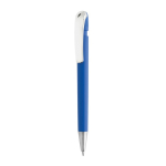 Caneta em plástico reciclado com recarga Dokumental® escrita azul cor azul