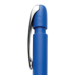 Caneta em plástico reciclado com recarga Dokumental® escrita azul cor azul quarta vista
