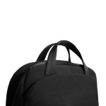 Mochila expansível em tecido reciclado com fecho Duo-Zipper 16'' cor preto vista décima quarta