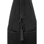 Mochila expansível em tecido reciclado com fecho Duo-Zipper 16'' cor preto