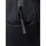 Mochila expansível em tecido reciclado com fecho Duo-Zipper 16'' cor preto