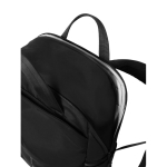Mochila expansível em tecido reciclado com fecho Duo-Zipper 16'' cor preto
