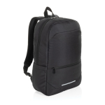 Mochila em poliéster reciclado com design business e bolsos 15.6'' cor preto