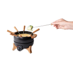 Fondue elétrica com controlo preciso e capacidade para 8 pessoas Boska cor preto terceira vista