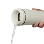 Copo térmico em aço reciclado com tampa 360° e 354 ml Topl To Go cor branco terceira vista