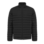 Casaco acolchoado de poliéster reciclado homem casual fit 70 g/m2 IQONIQ Maiko cor preto