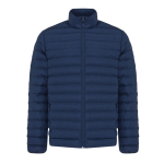 Casaco acolchoado de poliéster reciclado homem casual fit 70 g/m2 IQONIQ Maiko cor azul-marinho