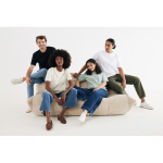 T-shirt de algodão reciclado unissexo modern fit 220 g/m2 IQONIQ Nikko cor preto