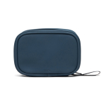 Kit de primeiros socorros em poliéster reciclado com acessórios de primeiros socorros cor azul-marinho terceira vista