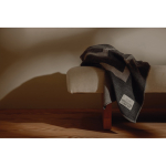 Manta elegante em poliéster reciclado com toque suave e quente 260 g/m2 cor cinzento vista de ambiente 2
