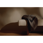 Manta elegante em poliéster reciclado com toque suave e quente 260 g/m2 cor cinzento vista de ambiente 3