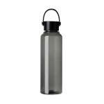 Garrafa RPET de design minimalista com tampa de aço e asa 550 ml cor preto