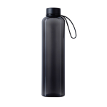 Garrafa RPET com design moderno e funcional e tampa antiderrame 550 ml cor preto