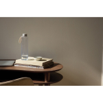 Garrafa RPET com design moderno e funcional e tampa antiderrame 550 ml cor transparente vista de ambiente 4