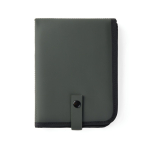 Almofada portátil reciclada com fecho de pressão e design dobrável cor verde