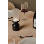 Candeeiro de mesa portátil reciclado com bateria recarregável e regulador cor preto vista de ambiente