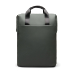 Mochila reciclada com bolso frontal e alça traseira de viagem 16'' cor verde