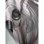 Mochila reciclada com bolso frontal e alça traseira de viagem 16'' cor verde quinta vista