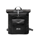 Mochila em pele sintética com design moderno e fecho seguro 15'' cor preto vista principal
