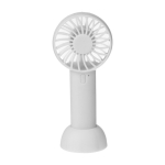 Ventoinha de mão elétrica de 3 velocidades com base removível cor branco primeira vista