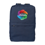 Mochila clássica de poliéster e algodão reciclado para portátil 15'' nona vista