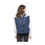 Mochila multiusos de poliéster e algodão reciclado com várias alças segunda vista