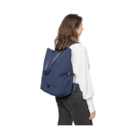 Mochila multiusos de poliéster e algodão reciclado com várias alças quarta vista