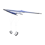 Papagaio de poliéster 160 cm de largura com duas asas de plástico primeira vista