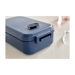 Lancheira de plástico apta para micro-ondas com fecho de encaixe 800ml oitava vista