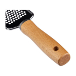 Ralador de aço inoxidável com cabo de madeira personalizável quarta vista