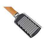 Ralador de aço inoxidável com cabo de madeira personalizável quinta vista