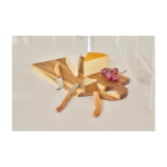 Conjunto de facas para queijo ou charcutaria em saco com velcro oitava vista