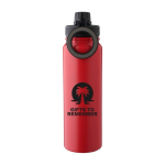 Garrafa de inox de parede dupla com tampa suporte de telemóvel 800ml