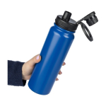 Garrafa de inox de parede dupla com tampa suporte de telemóvel 800ml segunda vista