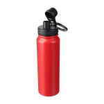 Garrafa de inox de parede dupla com tampa suporte de telemóvel 800ml sexta vista