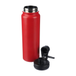 Garrafa de inox de parede dupla com tampa suporte de telemóvel 800ml oitava vista
