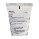 Protetor solar SPF30 e aroma a baunilha em tubo branco terceira vista