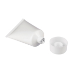 Protetor solar SPF30 e aroma a baunilha em tubo branco quarta vista