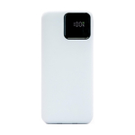 Bateria externa retangular portátil BrandCharger 10.000 mAh cor branco primeira vista