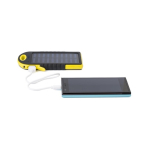 Bateria externa solar com lanterna lateral 4.000 mAh terceira vista