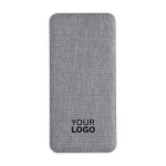 Bateria externa retangular em plástico reciclado e RPET 10.000 mAh segunda vista