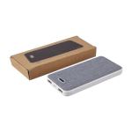 Bateria externa retangular em plástico reciclado e RPET 10.000 mAh quinta vista