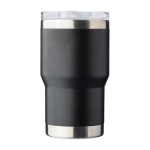 Copo de aço inoxidável reciclado com revestimento cerâmico 350ml cor preto primeira vista