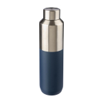 Garrafa de aço inoxidável reciclado com tampa prateada 600ml primeira vista